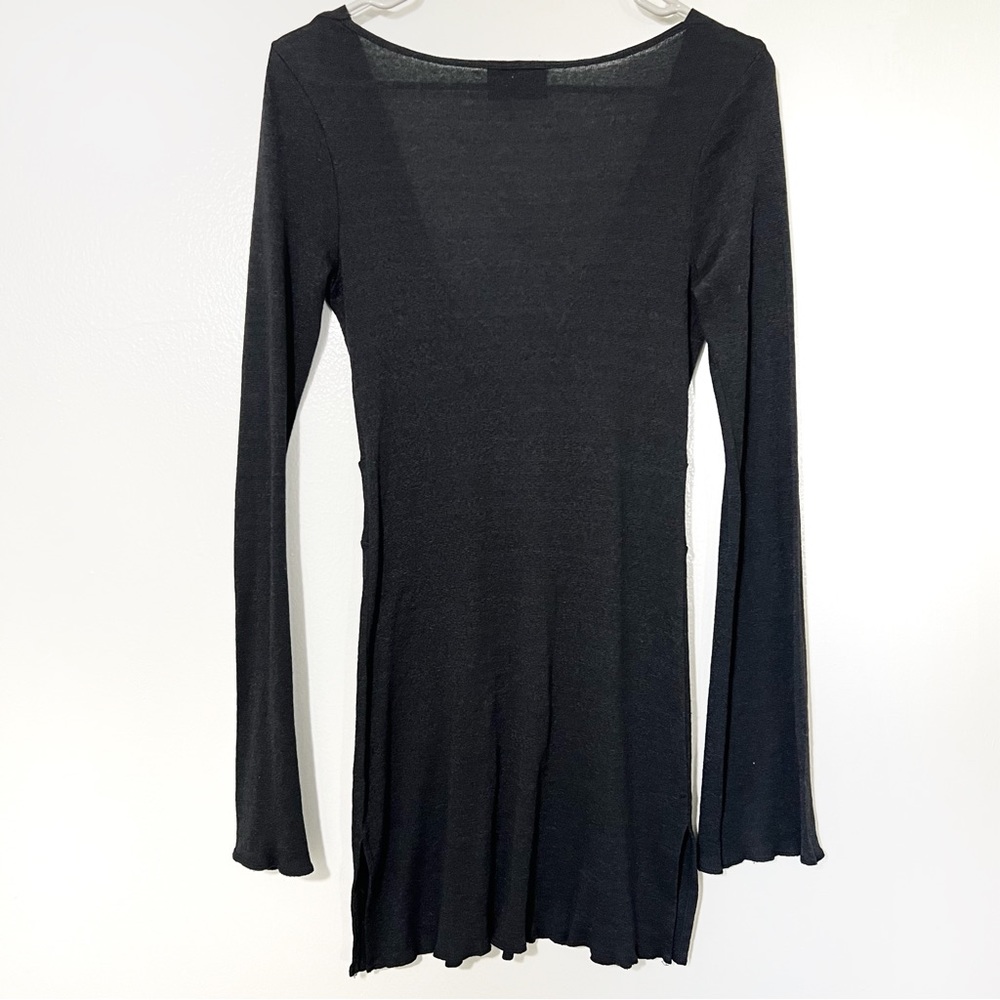 Michael Stars Vintage Y2K Babydoll Long Sleeve Tunic Dark Fairy Goth Top O/S - Picture 5 of 7